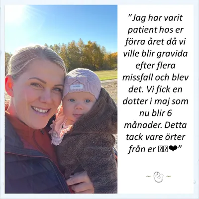 Friskt barn efter stöd vid graviditetsförlust